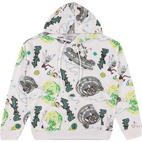 RICK AND MORTY Mens Hoodie Mens Tie Dye Sweatshirt - Rick & Morty Classic Hoodie