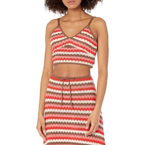 The Drop Women's Lyra Multi Color Crochet Bralette in Kuwait