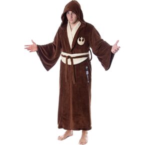 INTIMO Star Wars Adult Obi-Wan Kenobi Jedi Fleece Robe Bathrobe For Men Women