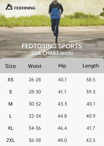 بنطال رياضي رجالي من FEDTOSING بنطال رياضي مدبب مناسب للجيم للرجال مع جيوب بسحاب in Kuwait