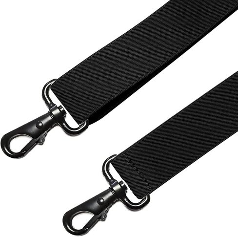 YXRIJDJ Black Men Suspenders 1.4 inch Wide X back Heavy Duty Adjustable Work Suspenders With Swivel Hooks in Saudi Arabia