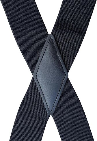YXRIJDJ Black Men Suspenders 1.4 inch Wide X back Heavy Duty Adjustable Work Suspenders With Swivel Hooks in Saudi Arabia