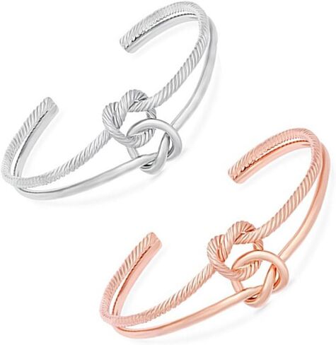 Tie The Knot Bracelet Rose Gold Love Knot Bracelet Maid of Honor Gift Bridesmaid Jewelry in Saudi Arabia