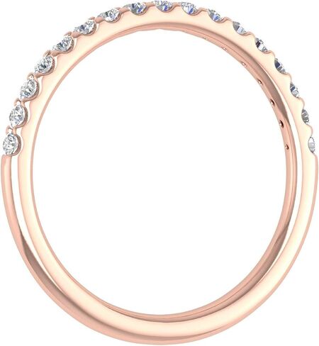 FINEROCK 1/4 Carat Diamond Womens Wedding Band in 14K Gold (I1-I2 Clarity) in Saudi Arabia