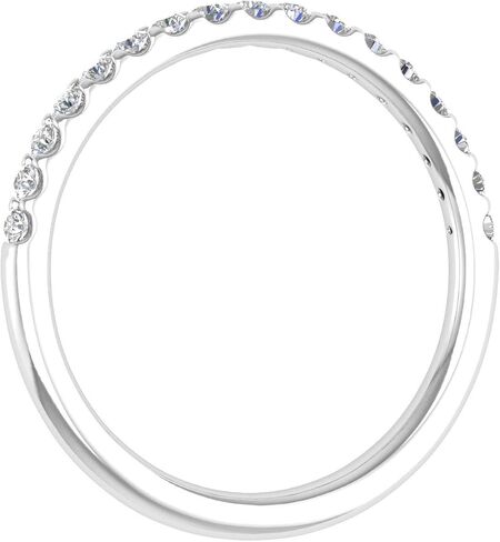 FINEROCK 1/4 Carat Diamond Womens Wedding Band in 14K Gold (I1-I2 Clarity) in Saudi Arabia