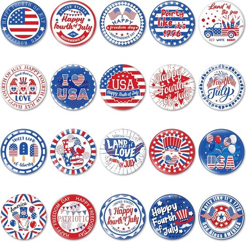 60 Pcs Patriotic Button Pins for Backpacks July 4th Party Favors Novelty American Flag Pin Campaign Buttons USA Lapel Pins for Men Women Kids Decorations, Alloy Steel, botswana agate in Saudi Arabia