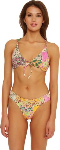 Women's Standard Embrace Tie-Front Bra Bikini Top-Floral Design, Adjustable, Swimwear Separates in Saudi Arabia
