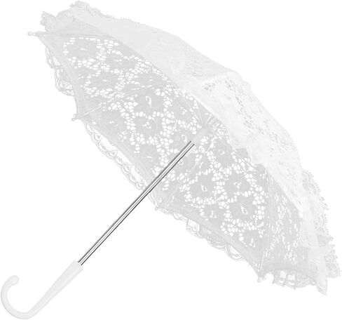 YOUTHINK Travel Umbrella, Craft Flowers Lace Embroidery Umbrella Children Stage Performance Mini Decorative Umbrella Decoration Accessory for Wedding Decoration Party in Kuwait