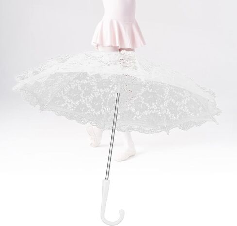 YOUTHINK Travel Umbrella, Craft Flowers Lace Embroidery Umbrella Children Stage Performance Mini Decorative Umbrella Decoration Accessory for Wedding Decoration Party in Kuwait