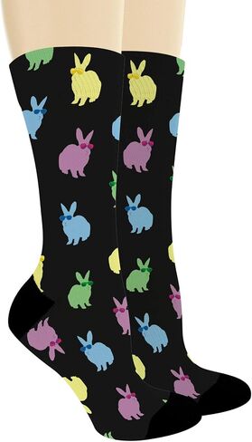 ThisWear Unisex Animal Socks Bunny Rabbit Socks Easter Bunny Gifts for Animal Lover Socks Novelty Crew Socks in Saudi Arabia