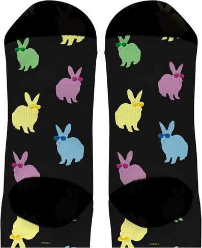 ThisWear Unisex Animal Socks Bunny Rabbit Socks Easter Bunny Gifts for Animal Lover Socks Novelty Crew Socks in Saudi Arabia