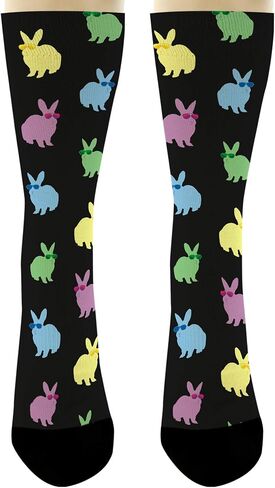 ThisWear Unisex Animal Socks Bunny Rabbit Socks Easter Bunny Gifts for Animal Lover Socks Novelty Crew Socks in Saudi Arabia