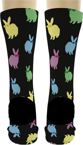 ThisWear Unisex Animal Socks Bunny Rabbit Socks Easter Bunny Gifts for Animal Lover Socks Novelty Crew Socks in Saudi Arabia