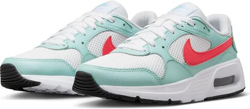 Nike womens Wmns Nike Air Max Sc Running Shoes, WHITE/LT FUSION RED-JADE ICE-BLACK, 7 UK (9.5 US) in Saudi Arabia