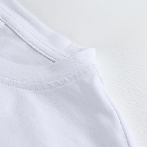PRIMODA Women's Oversized Workout Cropped T Shirts Crew Neck Short Sleeve Casual Loose Summer Crop Tee Tops Cotton in Saudi Arabia