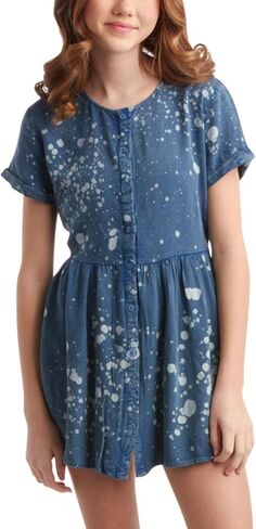 Steve Madden Girls' Dress - Short Sleeve or Sleveless Tunic Dress - Casual Summer Sundress for Girls (4-12) in Saudi Arabia