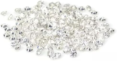 Moissanite Stone 1 Carat Packet Round Shape 2.10 MM Moissanite Diamond in Kuwait