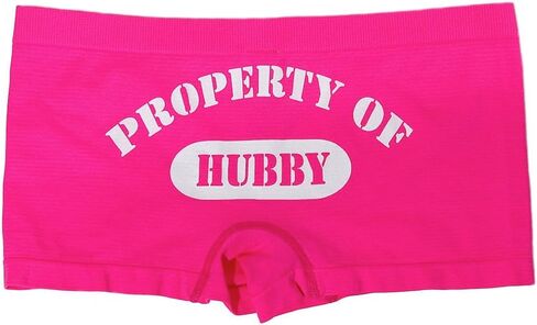 Make Me Laugh Women's Property of Hubby Boy Shorts (One Size Fits All) in Saudi Arabia