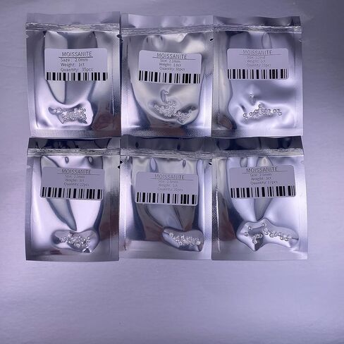 Loose Moissanite 1ct Sealed Packet Best Quality DEF Color and VVS Clarity Moissanite Diamond (1.00 MM) in Kuwait