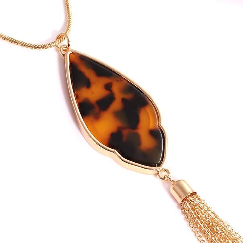 Long Necklaces for Women Statement Arrowhead Acrylic Pendant Necklaces Boho Tassel Y Necklace Fashion Jewelry in Saudi Arabia