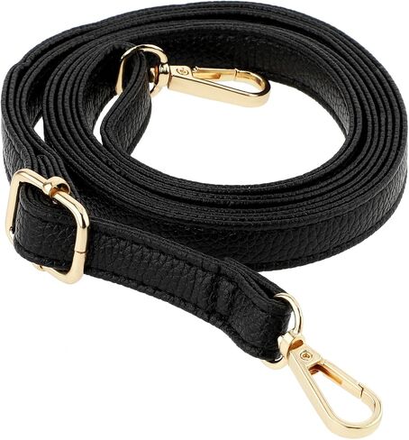 Purse Strap Replacement 33.4-59 Inch Adjustable Leather Belt for Purse Crossbody Bag Handbags,Black in Saudi Arabia