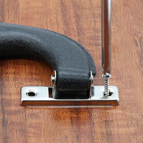 BokWin Black Plastic Luggage Handle,6.1 Inch/155mm Antique Suitcase Handle Pull,Imitation Leather Trunk Handle Replacement(3 Pcs) in Saudi Arabia