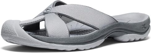 KEEN Women's Bali Slip On Closed Toe Flip-Flops, Alloy/Steel Grey, 10 in Saudi Arabia