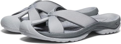 KEEN Women's Bali Slip On Closed Toe Flip-Flops, Alloy/Steel Grey, 10 in Saudi Arabia