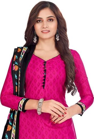 Readymade Panjabi Style Crepe Fabric Patiyala Salwar suit with Printed Dupatta for Women & Girls in Saudi Arabia