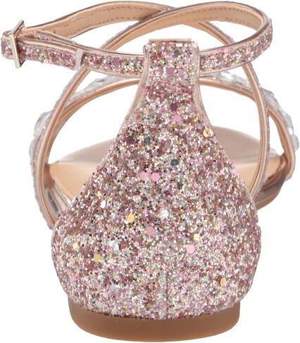 Jewel Badgley Mischka Osome Glitter Flat Sandals in Saudi Arabia