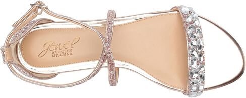 Jewel Badgley Mischka Osome Glitter Flat Sandals in Saudi Arabia