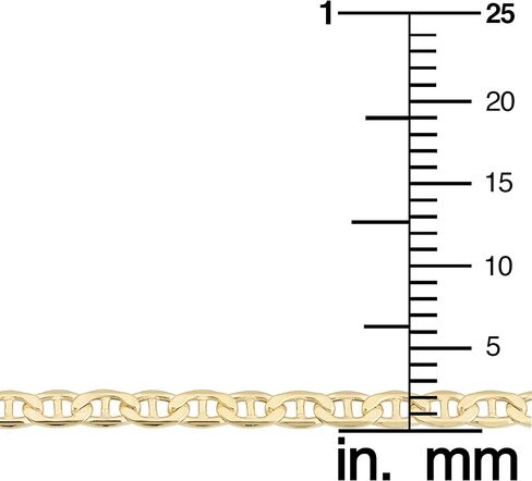 Kooljewelry 10k Yellow Gold Mariner Link Anklet (2.3 mm, 10 inch) in Saudi Arabia