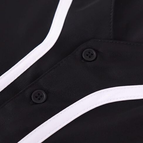 تي شيرت بيسبول للأولاد من Spring&Gege بأزرار سفلية وأكمام قصيرة زي هيب هوب الرياضي (4-14 سنة) in Kuwait