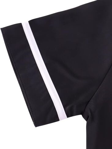 تي شيرت بيسبول للأولاد من Spring&Gege بأزرار سفلية وأكمام قصيرة زي هيب هوب الرياضي (4-14 سنة) in Kuwait