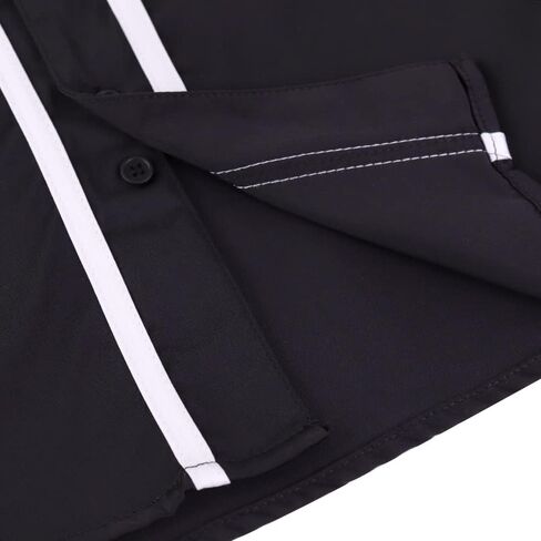 تي شيرت بيسبول للأولاد من Spring&Gege بأزرار سفلية وأكمام قصيرة زي هيب هوب الرياضي (4-14 سنة) in Kuwait