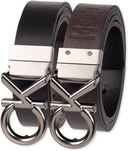 Calvin Klein Men's Ck Plaque Buckle Rev Belt in Saudi Arabia