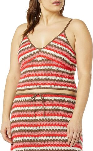 The Drop Women's Lyra Multi Color Crochet Bralette in Kuwait