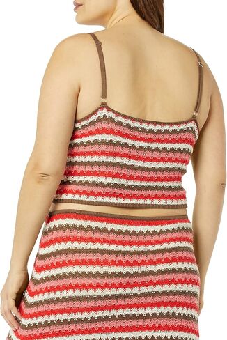 The Drop Women's Lyra Multi Color Crochet Bralette in Kuwait