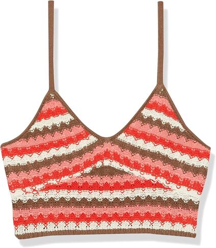 The Drop Women's Lyra Multi Color Crochet Bralette in Kuwait