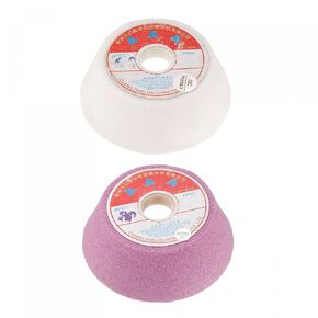 uxcell 4-Inch Flaring Cup Grinding Wheel 60 Grits White 80 Grits Pink Aluminum Oxide Surface Grinding Ceramic Tool