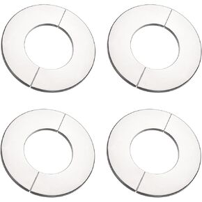 uxcell Wall Split Flange, Stainless Steel Round Escutcheon Plate for 42mm Diameter Pipe 4Pcs