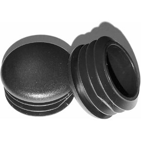 (Pack of 10) 1-3/8" OD Round Plastic Plugs (14-20 Ga - 1.21" to 1.30" ID) - Hole Size | 1.375 Inch Head Dia | Furniture Finishing caps | Fitness Eqpt End Caps | Fencing Post Inserts | by SBD