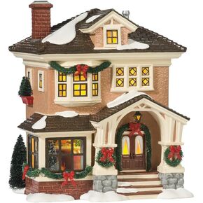 Department 56 Porcelain Snow Village Christmas at Grandma's Lit House