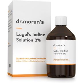 LUGOL'S Iodine 2% Solution | USP/PH. EUR. | 16.91oz | Made in Germany