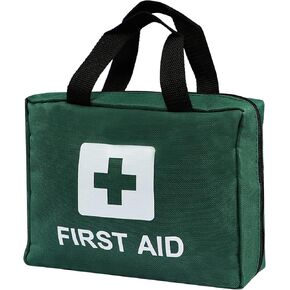 First Aid Kit Reflective Cross Empty Travel Rescue Pouch Medicine Bag Emergency kit Suitable for Car Home Office Kitchen Sport Outdoors (Red)