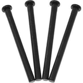Maxmoral 4PCS Door Hinge Pins 4 inch for Replacing Interior Door Interior Security Ideal for Repairing and Replacing self-Closing Door Hinges Garage Door Kitchen Black