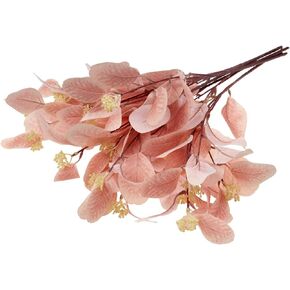 6 Pieces/lot Artificial Plants Fake Eucalyptus Leaves of Bouquet for Bride Home Table Garden Decoration (Royal Blue)