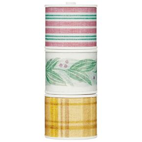 KOKUYO Bobbin Washi Tape, Masking Tape, Embroidery, Pack of 3, Japan Import (T-B1115-9-3S)