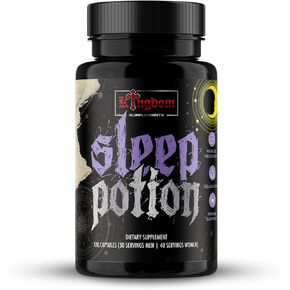 Sleep Potion | Sleep Aid & Recovery Pill Supplement | Magnesium & Zinc Glycinate, Vitamin B6, Chamomile, L-Theanine | 120 Capsules