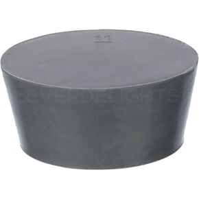 CleverDelights Rubber Stopper — Size 11 — 1 Pack — 48mm x 56mm x 25mm Long — Gray Plug #11